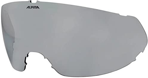Alpina Ersatzvisier für Alto Q-Lite Visier-Skihelm (909 Silver, für 59-63 cm)