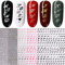 JMEOWIO 6 Sheets Glitter Old Letter Nail Art Stickers Decals Self-Adhesive English Alphabet Nail Supplies Nail Art Design Decoration Accessories