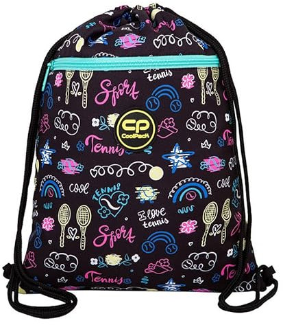 Coolpack F070691, Turnbeutel VERT TENNIS STAR, Multicolor