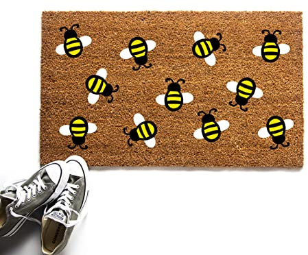 Strunt Bee Doormat Cute Welcome Mat Housewarming Gift Bumble Bee Decor Honey Bee Front Porch Decor Funny Doormat Funny Door Mat Housewarming Gift Indoor Outdoor Doormat 40x60cm