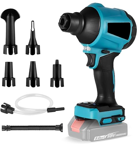 Honeyhouse Cordless Dust Blower for Mak-ita 18V Battery, Brushless Handheld Blower Cordless Sawdust Blower 447 MPH/39 CFM for Garages, Sawmill Room, Workshop Cleaning(Tool Only, No Battery)