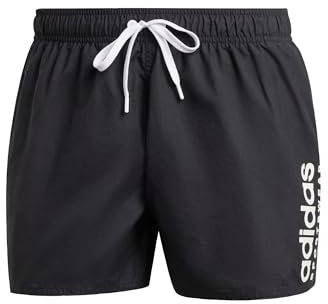 adidas Herren Essentials Logo CLX Shorts, Black/White, S
