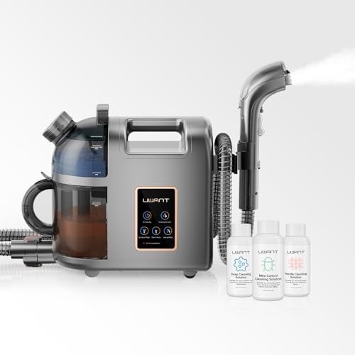 Uwant B200, Polsterreiniger Gerät, 1900W, Dampfreinigungsfunktion | Für Teppiche, Sofas, Vorhänge, Kleidung | 74DB, 12000Pa