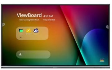 ViewSonic 75' LFD Interact 4K UHD 20Pts ViewBoard® 16:9 64GB 450nit 8ms 1200:1 178/178 3xHDMI 6xUSB-A USB Type-C 3xHp IFP7550-5F