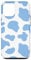 iPhone 13 Pro Blue Cow Print Spotted Phone Case Cute Animal Pattern Case