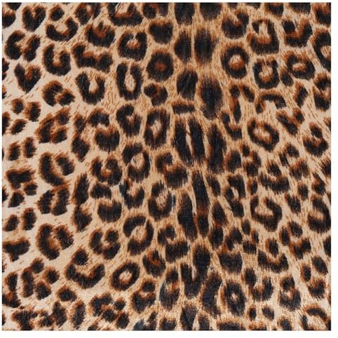 Wisafory Leopardenmuster Stoff 100x150cm Samt Patchwork Polsterstoff Wilder Dschungel Tiere Muster Dekostoff zum Quilten Satinstoff Nähenstoff Meterware für DIY Basteln Nähen Deko 5#