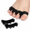 Promifun Toe Separators, 8 Pack Bunion Corrector for Women/Men, Toe Spacers, Foot Alignment - Dividers to Correct Bunions, Hammertoes, Relief Restore Feet - Black