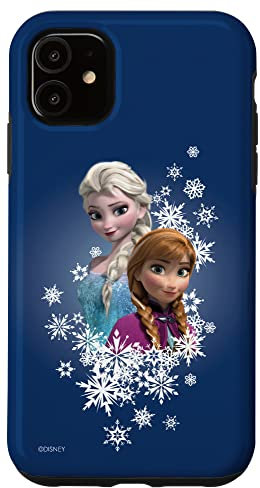 iPhone 11 Disney Frozen Anna and Elsa Sisters and Snowflakes Case
