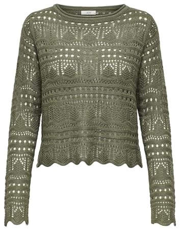 JACQUELINE de YONG Damen Jdysun Lay L/S Boatneck Pullov. KNT Noos Strickpullover | Knitted Pullover