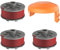 EVENLINKICS Rasentrimmer Fadenspule,für gardena ersatzteile 5364-20 Ersatfadenspule, Kompatibel mit Gardena rasentrimmer. (3 Fadenspule + 1 Trimmerabdeckung)