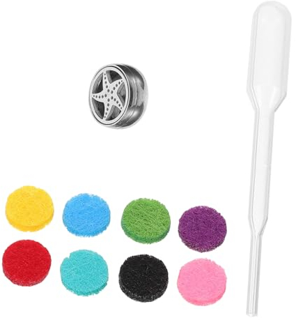 FOYTOKI Aromatherapie Clip Aromatherapie Klemme Duft Clip Mini Aroma Clip Aromatherapie Medaillon Für Maske Ätherisches Öl Pad Medaillon Duft Pad Medaillon Mini Aroma Pad