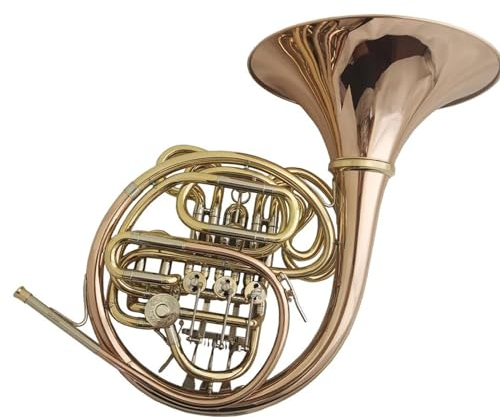 waldhorn F/Bb Doppeltes Waldhorn Rose Brass Musikinstrumente 4 Ventile Unterteilt Mit Koffermundstück