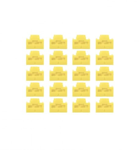 LINDY 47901RJ45 Port Schloss, 20 Stück, gelb