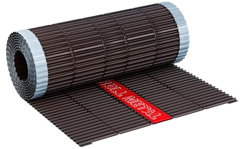5lfm KAUFDACH® ROLL METAL Firstband Firstrolle voll Aluminium-Firstband für First und Grat (RAL8017 (Braun))