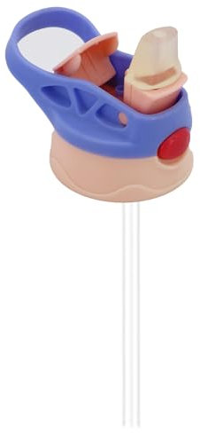 Lilsofee 1 Pack 12 OZ Sublimation Sippy Cup Replacement lid and straws Parts Double Wall Vacuum Insulated Mixed Color Thermos Stainless Steel Water Bottles for Our Products Only