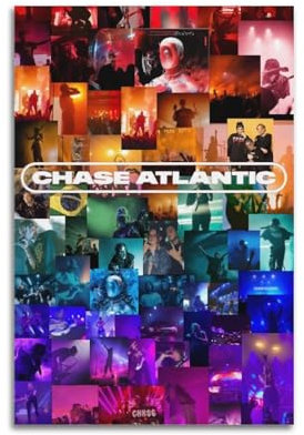 Chase Atlantic Print Albumcover signiert limitiertes Poster, Musikcover-Poster, Pop-Hip-Hop-Rap-Sänger-Star, Musikposter, ästhetische Leinwand, Wandkunst für Mädchen und Jungen, Teenager,