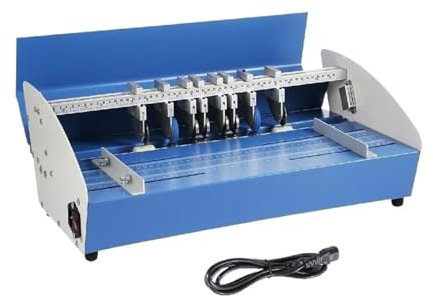 CASEGO Elektrische Multifunktions-Rillmaschine, Papierschneider, Perforieren, Stanzen, Gepunktete Linien, Werkzeuge für Bücher, Fotos für Druckereien (20.5in)