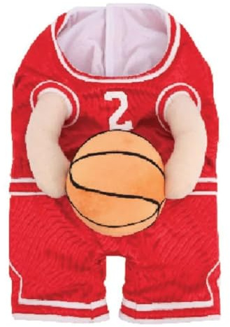 AVZYARDY Hunde-Basketballspieler-Kostüm, Welpen-Sportkostüm mit Ball, lustiges Sport-Outfit, Basketball-Hundekostüm, Heimtierbedarf