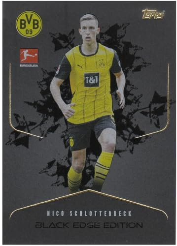 Nico Schlotterbeck Dortmund Black Edge Limited Edition Topps Fußball Sammelkarte LE5