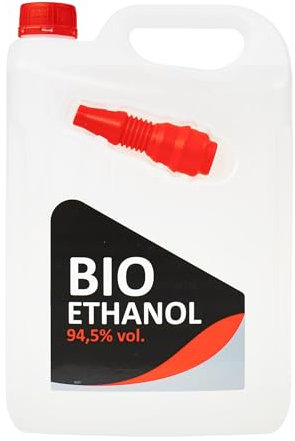 Premium Kaminbrennstoff 94,5% – Geruchlos & Rauchfrei – Flüssiger Brennstoff für Ethanolkamine & Feuerschalen – Innen- & Außenbereich – 4 Liter