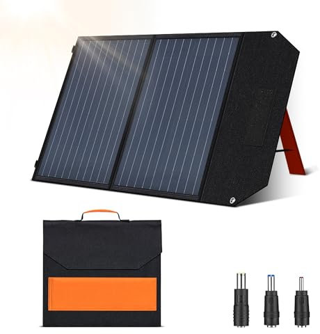Ctolity 50W Tragbares Solarpanel - Faltbares Solarladegerät für Camping Wohnmobil und Notstromversorgung