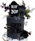JeVenis Rip to My 30s Cake Topper Rip Thirties Gothic Cake Decoration 40 Birthday Party Supplies Death to My 30s Funeral My Youth 40th Birthday Decoration
