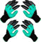 Happy Fox Gardening Gloves, Waterproof Gloves with Claws for Garden, Yard. Fine Sharp Digging Claw Gloves (2 Pack)