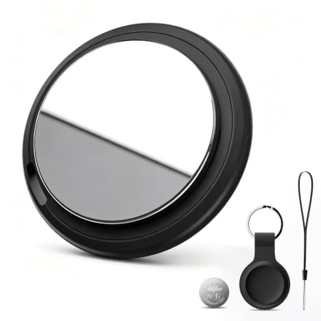 Bnlei Localizzatore Smart Air Tracker Tag Compatibile Apple Dov'è (solo iOS), Batteria di Ricambio Inclusam, Adatto per Chiavi, Portafoglio, Auto, Bicicletta, Borsa (Nero, Confezione da 1)