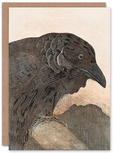 Artery8 Theo van Hoytema Art Card Old Crow Bird Painting