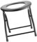 MagiDeal Silla con inodoro plegable, asiento de baño ergonómico de acero al carbono, taburete portátil para maternidad, pesca, mujeres, viajes, hogar.