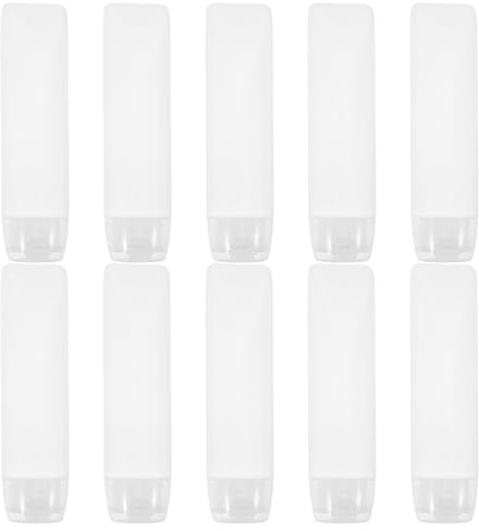 Gatuida 10pcs Travel Mini Squeeze Bottle 30ml Refillable Cosmetic Containers Empty Lotion Bottles Toothpaste Containers for Makeup Liquids Toiletries