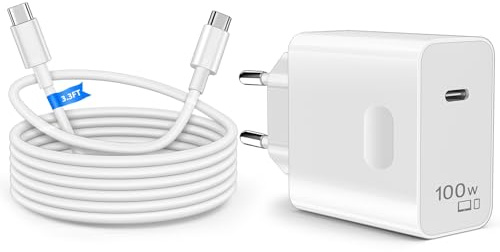 100W Ladegerät und 1M USB C Ladekabel für Honor Magic8 Pro Magic 7, Weiß | für honor 200 400 Smart 5G X9d MagicPad2 Pad X9a, 65W USB C Netzteil Laptop Ladekabel für MagicBook Art 14 X 16 X 15 X14