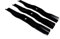 Lot de 3 lames de tondeuse à gazon de 41,8 cm pour Kubota RC48-G20K G1700 G1900 Rotation à droite