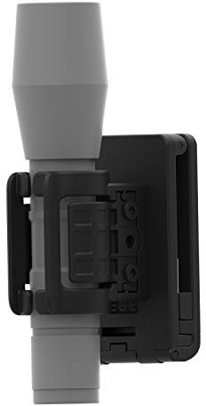 Flashlight Holster, 60 Degrees Rotatable Flashlight Holder Torch Pouch, Polymer Tactical Duty Belt Light Holder Pepper Spray Holster with Stretch Capability for 0.8-1.2 Diameter Flashlight