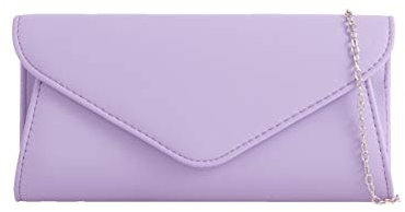 Craze London New Womens Clutch Bag Handbag Small Prom Part Clutch Bag Wedding Bridal Prom Party Clutch Bag Womens Evening Purse (Lilac.)