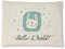 Reelax.me Kirschkernkissen, Körnerkissen für die Mikrowelle hello world – Geschenk zur Geburt für Jungen und Mädchen - Geschenkidee für werdende Eltern – Mitbringsel Baby-Shower-Party
