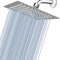 Voolan Rain Shower head, High Pressure Shower Head Made of 304 Stainless Steel, Relaxed Shower Experience Even at Low Water Flow and Pressure (8 Brushed Nickel)