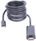 REY Cable Conversor OTG HDMI Macho a USB 3.1 Tipo C Macho 2 Metros Conectores Dorados 4K Negro