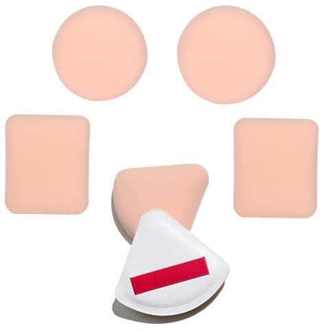 6 Pcs Foundation Sponge Makeup Sponge Blender Set, Air Cushion Puff Face Paint Sponge Set Primer Puff Sponges for Cream, Liquid Foundation and Powder Application