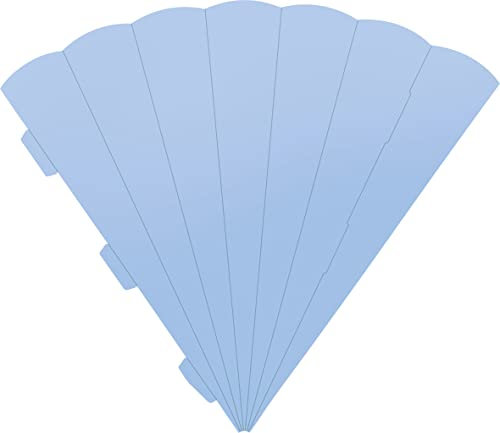 Heyda Schultüten-Zuschnitt 69 cm Papier Schulanfang Schultüte basteln DIY Material Einschulung Rohling Hellblau