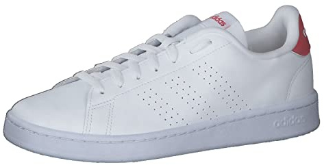 adidas Herren Advantage Sneaker, FTWR White FTWR White Better Scarlet, 44 EU