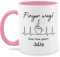 Tassen 325ml - Kollegen - Finger weg diese Tasse gehört | Spruch Arbeit | Arbeitstasse lustig Tasse Arbeit | Sprüche Tasse lustig Arbeit - 325 ml - Rosa - kaffeetasse für freundin