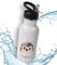 timalo® Trinkflasche für Kinder personalisiert mit Namen | auslaufsichere Edelstahl Sportflasche Kindergarten mit Tieren Geschenk für Jungen und Mädchen 400mL | 11-Igel