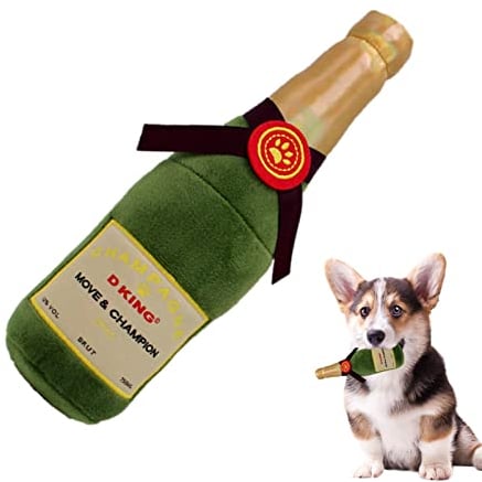 Plush Dog Toy,Puppy Beer Toy - Dog Water Bottle Toys Assortment Puppy Pet Mutt Dog Toy For Medium Large Pet