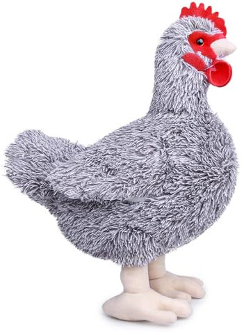 lilizzhoumax Huhn Kuscheltier 20cm Hühner Spielzeug Plüschtier Kawaii Realistische Geflügel Geschenk für Kinder Babys Weiches Niedliches Stofftier Spielen Weihnachten Tolle Geschenkidee