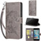 TOMYOU Handyhülle für iPhone 6 / iPhone 6s Hülle, Stoßfeste Klapphülle Wallet Case mit [Standfunktion] [Kartenfach] Handyhülle kompatibel iPhone 6 / iPhone 6s Grau