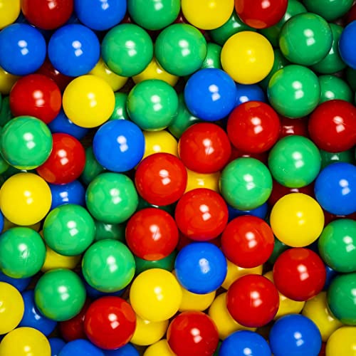 Euro-Plus 100 Ø 7.5cm Einheitsgröße BPA frei Bälle Für Bällebad Spielbälle Baby Kinder Plastikbälle 4 Farbe Mix Made in EU