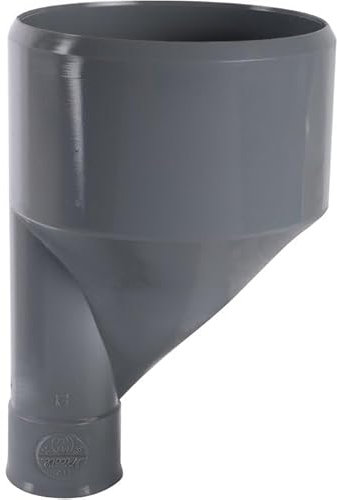 Raccord PVC gris excentré réduit - Mâle/femelle diamètre 50-40 mm - Girpi
