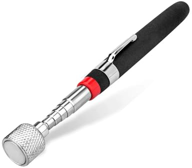 Pitlane Performance® 10kg Teleskop Magnetheber Magnetstift Stab-Magnet Werkzeug; Ausziehbares Pick-Up Tool Magnetstab, Magnetgreifer mit extrem starken Neodym Magnet (Teleskop-Magnet 10 kg)