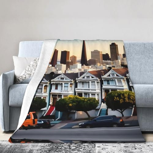 NEZIH San Francisco Überwurfdecke, ultraweich, warm, für alle Jahreszeiten, für Bett, Couch, Wohnzimmer, 76,2 x 101,6 cm